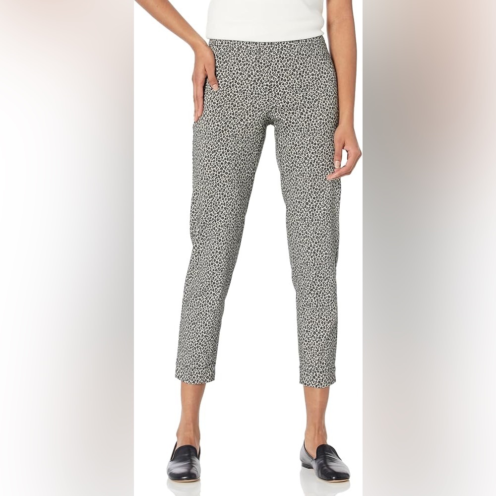 🆕SLIMSATION By MULTIPLES Leopard Print Pull On Pants, Size 4